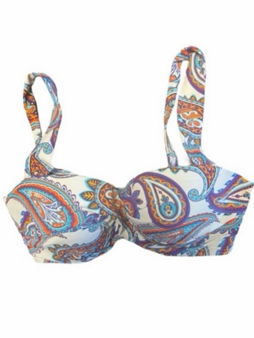 Lands’ End‎ Paisley Twist Bikini Top
